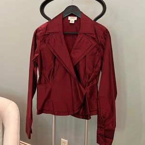 Neiman Marcus silk blouse and skirt